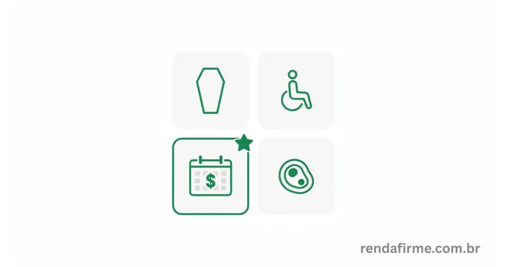 Ilustração com as principais coberturas do seguro de vida para MEI e autônomo em 2026