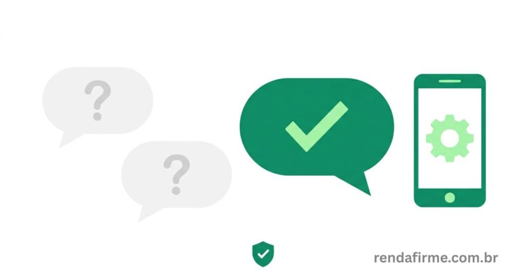 Ilustração representando perguntas e respostas frequentes sobre ferramentas gratuitas de gestão financeira para MEI