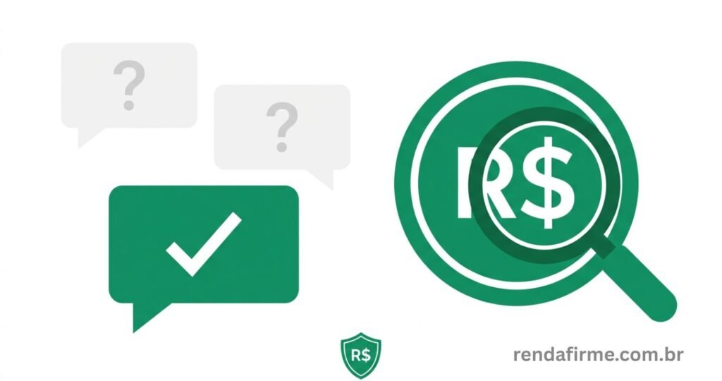 Ilustração representando perguntas e respostas frequentes sobre pró-labore do MEI em 2026: valor mínimo, INSS, imposto de renda e como comprovar renda