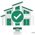 Thumbnail do artigo sobre Minha Casa Minha Vida para MEI e autônomo em 2026 com ícones de casa, CNPJ e subsídio