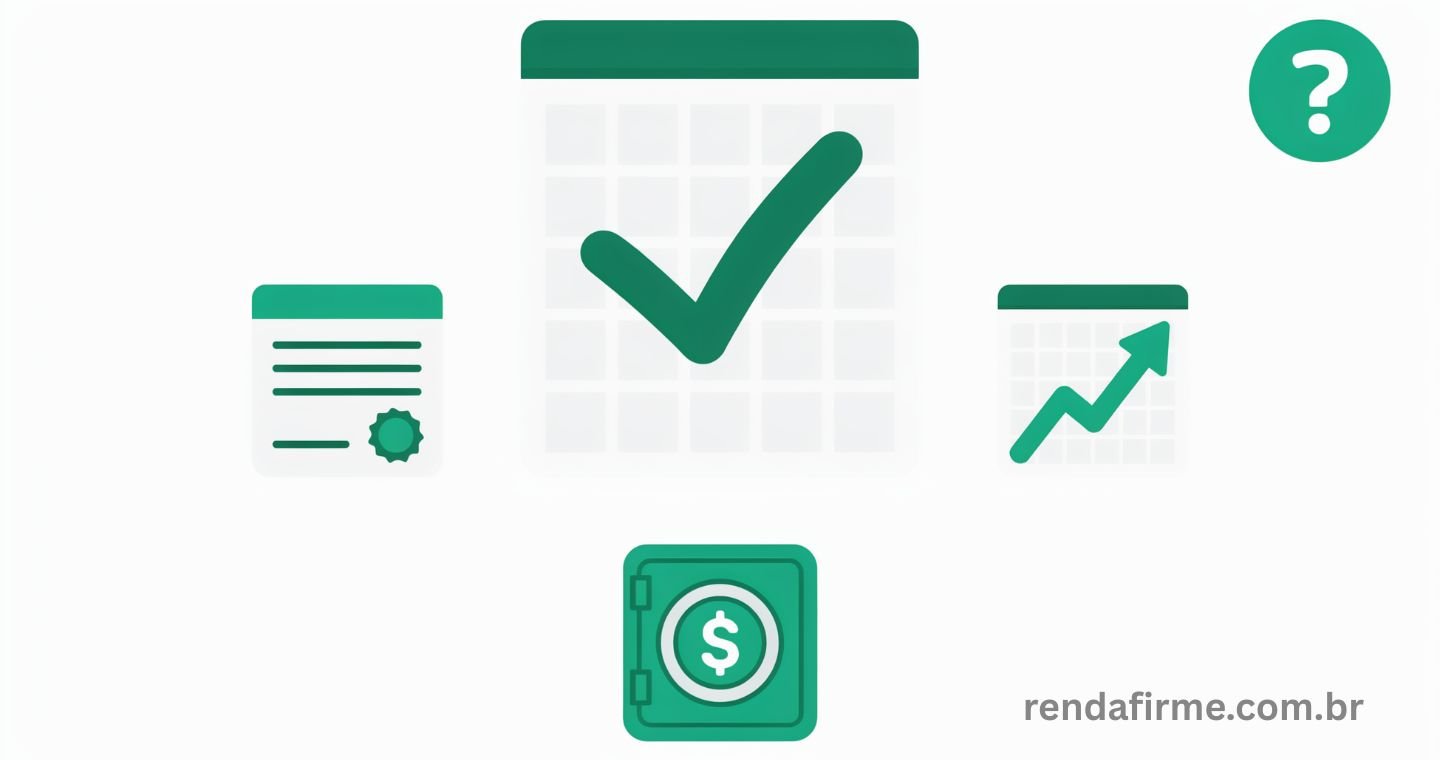 Thumbnail do artigo sobre planejamento financeiro anual para MEI em 2026 com ícones de calendário, planilha gratuita e metas financeiras
