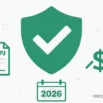 Thumbnail do artigo sobre seguro de vida para MEI e autônomo em 2026 com ícones de escudo, CNPJ e proteção de renda